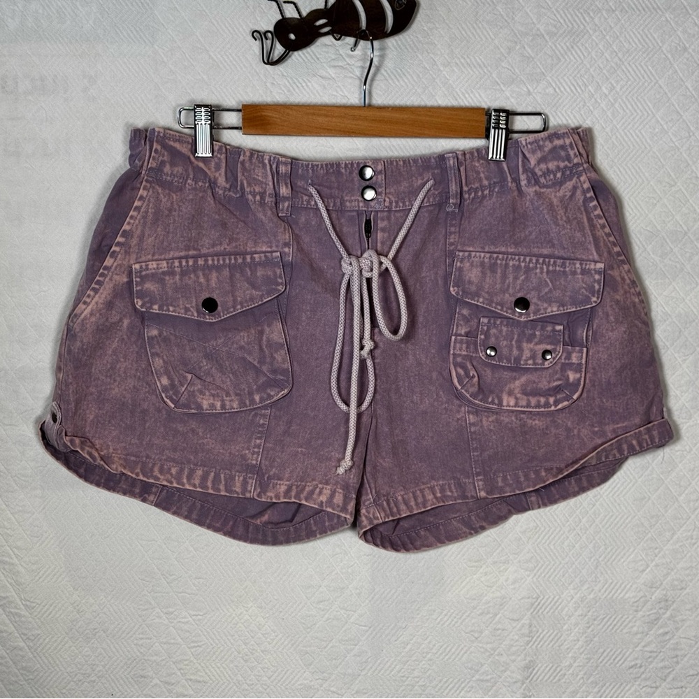 Women's Purple Casual Shorts